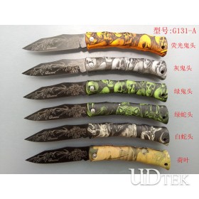  Ghillie Folding knife fruit knife Exquisite gift knife ABS handle UD50010